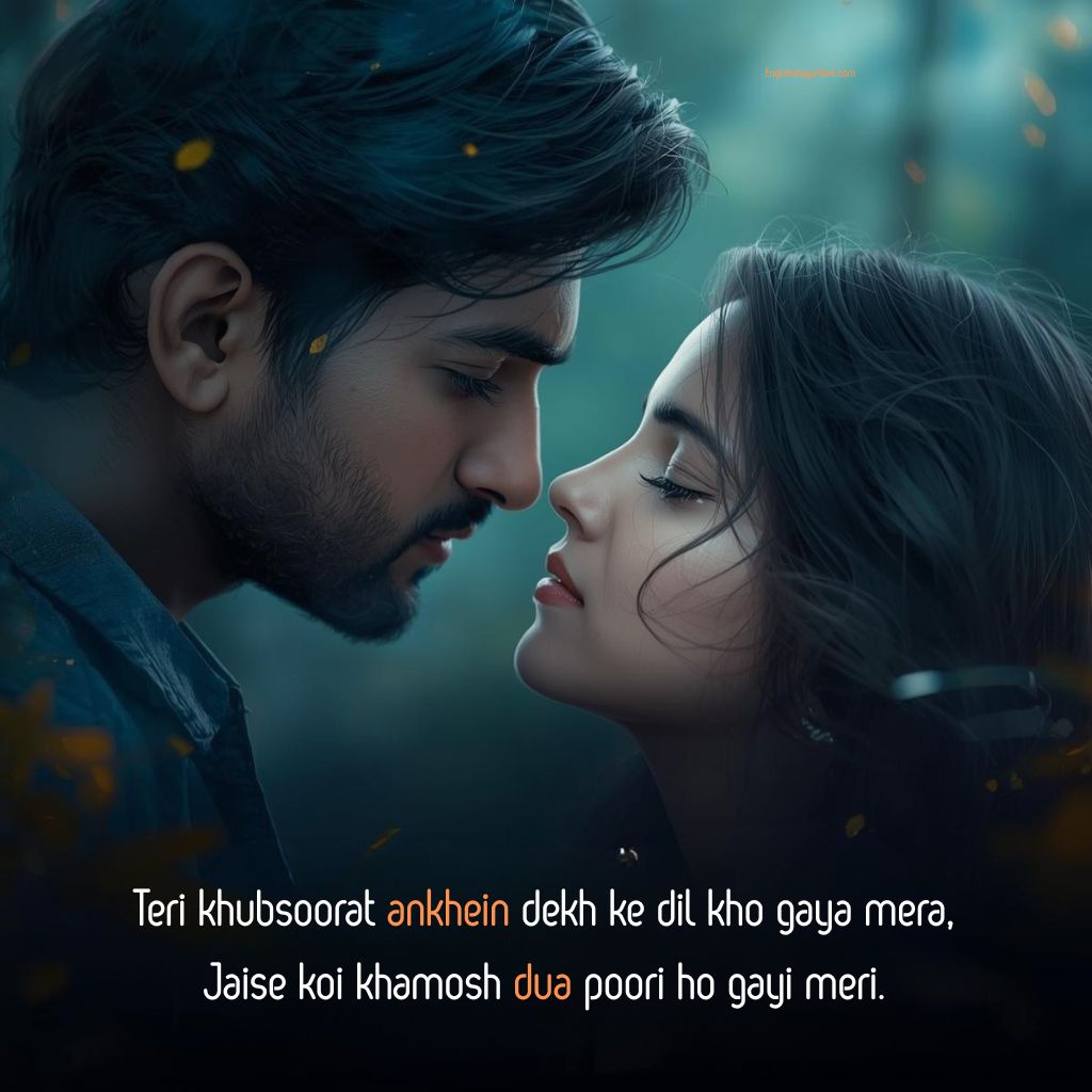 sweet 2 line shayari on eyes in english about beautiful and expressive eyes