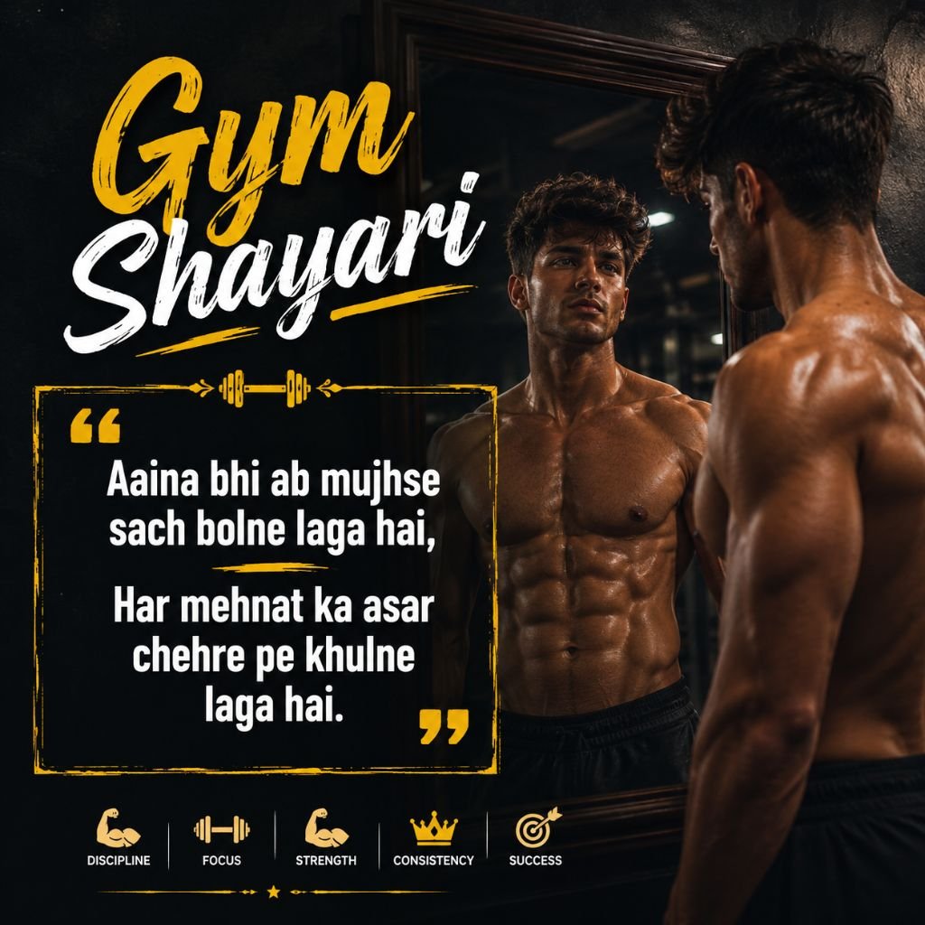 Gym Shayari In English Hindi