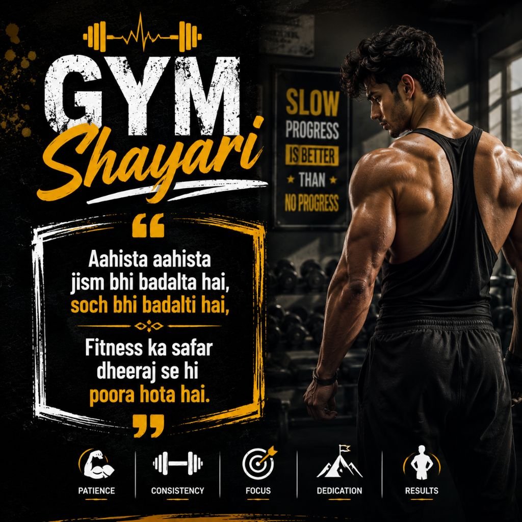 Gym Motivation Shayari In English