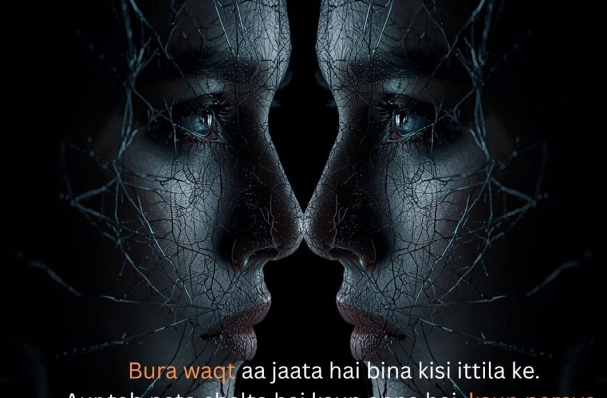 Bura Waqt Shayari in English about tough times, heartbreak, and life challenges in short meaningful lines