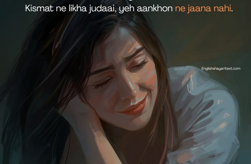 u mera naseeb nahi shayari in english showing heartbreak separation kismat muqaddar and emotional pain of lost love destiny