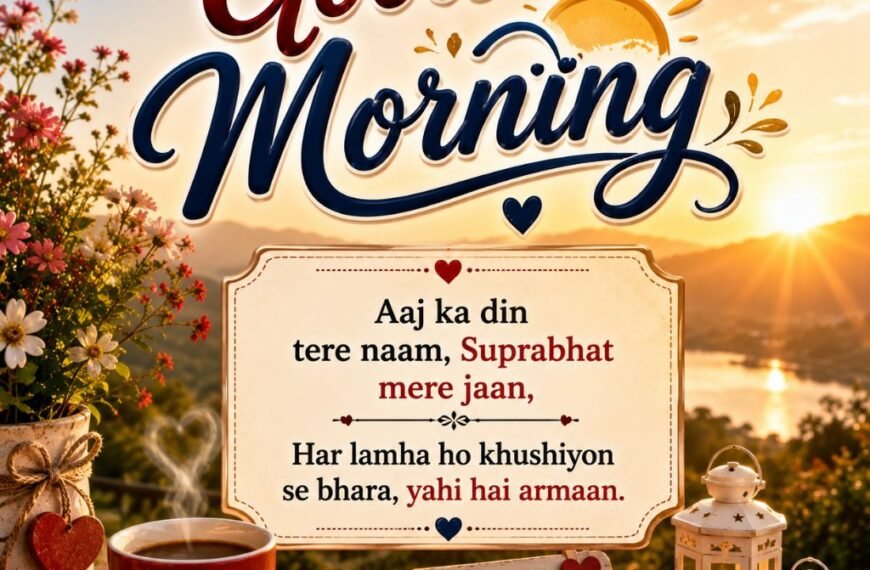 Good Morning Shayari In English For GF